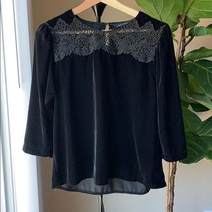 Zara Black Cutout Shirt